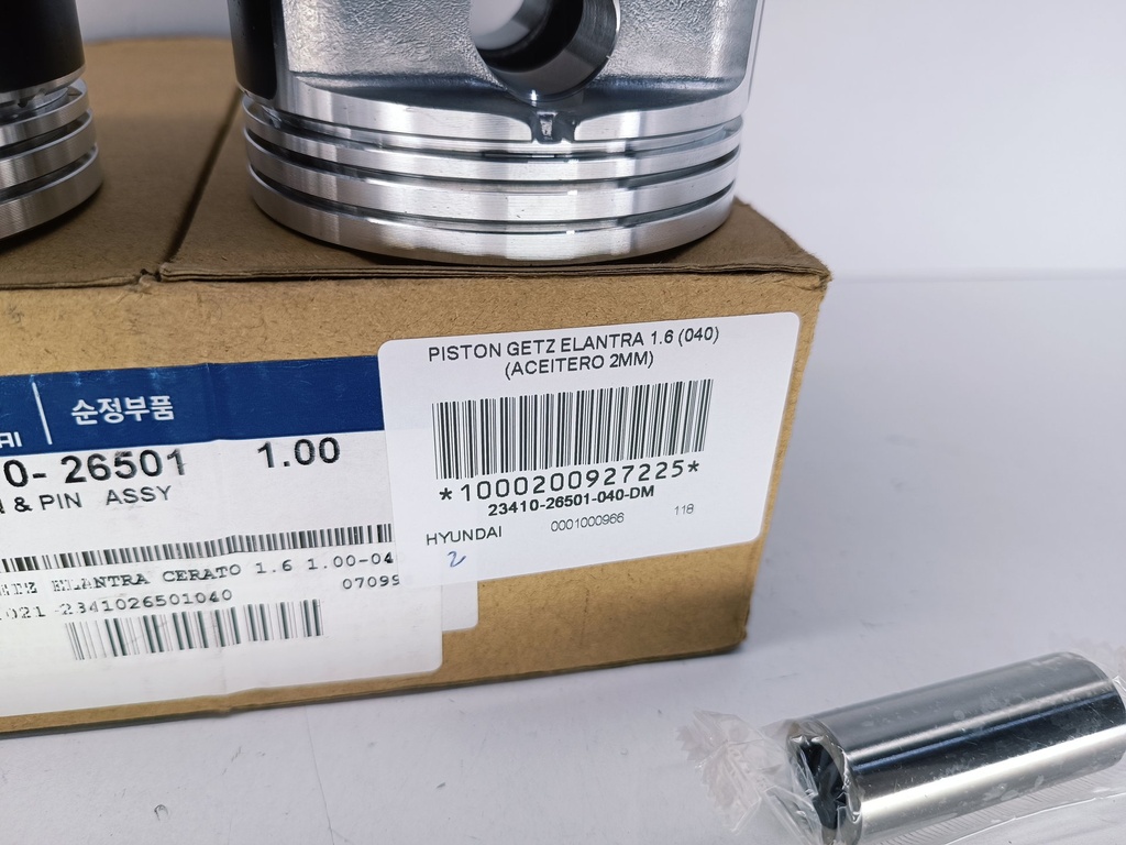 PISTON GETZ ELANTRA 1.6 (040) (1.2X1.2X2 76.5MM) - Vista 4
