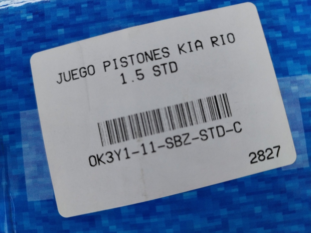 PISTON KIA RIO 1.5 STYLUS STD (1.2X1.2X2.5 75.5MM) - Vista 4