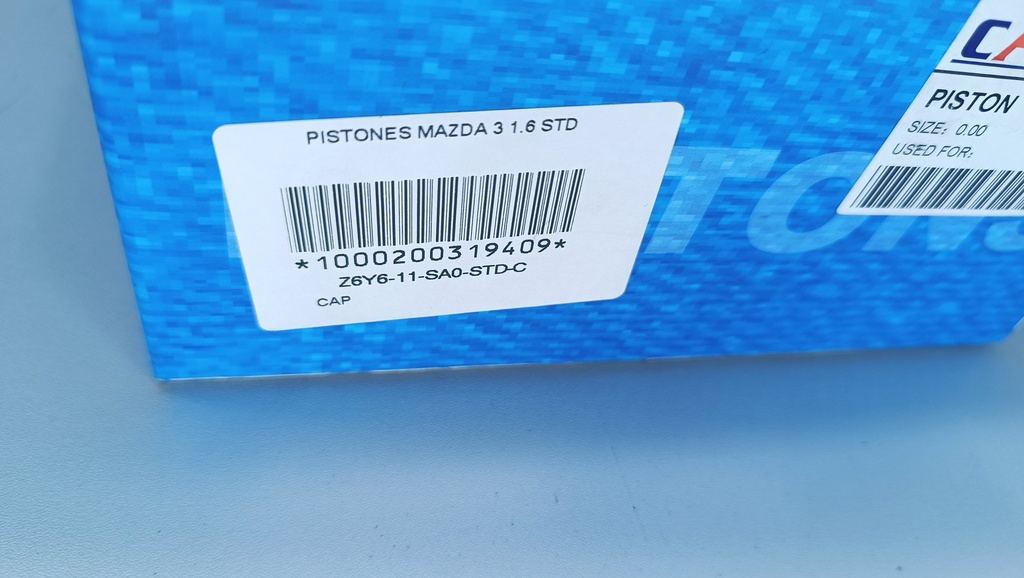 PISTON MAZDA 3 1.6 (STD) (1.2X1.2X2.5 78MM) - Vista 5