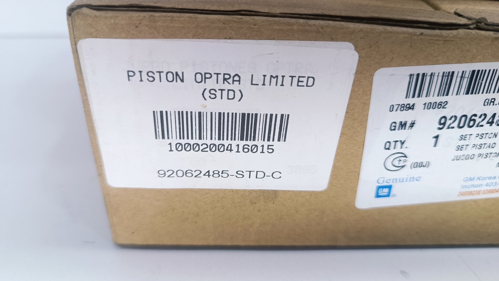 PISTON OPTRA LIMITED (STD) (1.2X1.5X3 81.6MM) - Vista 5