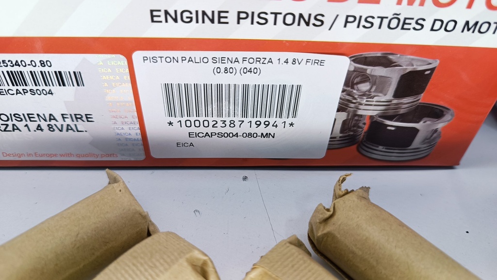 PISTON PALIO SIENA FORZA 1.4 8V FIRE (0.80) (040) (1.2X1.2X2 72MM) - Vista 5