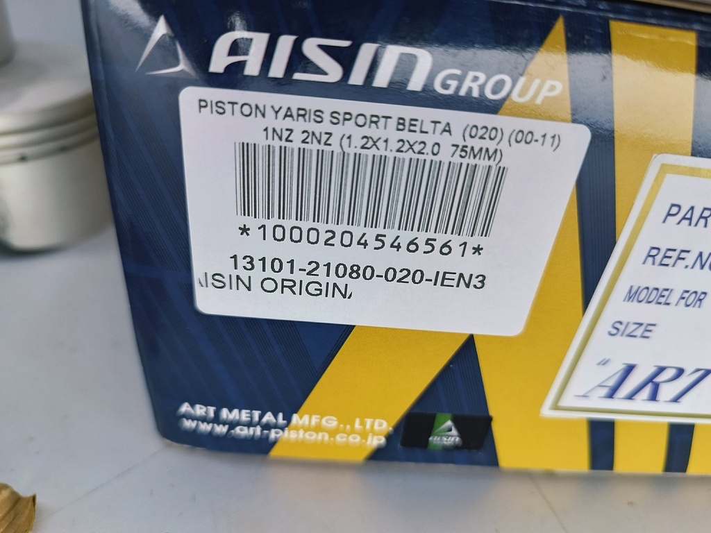 PISTON YARIS SPORT BELTA (STD) (00-11) 1NZ 2NZ (1.2X1.2X2.0 75MM) - Vista 4