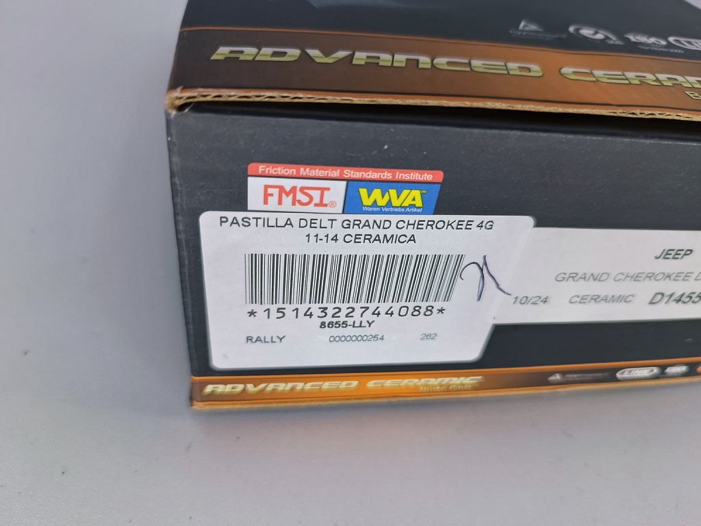 PASTILLA DELT GRAND CHEROKEE 4G 11-14 CERAMICA - Vista 4