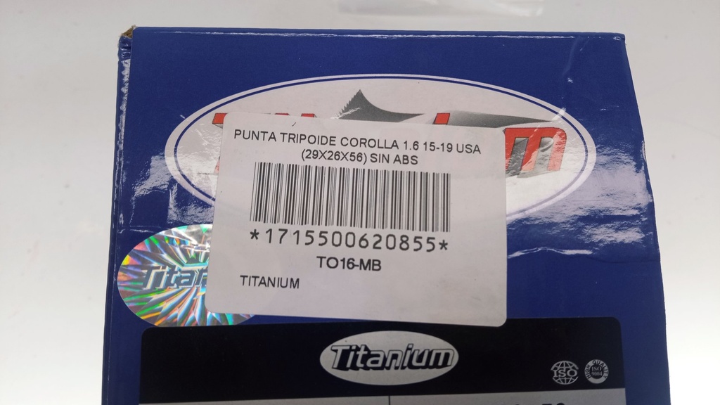 PUNTA TRIPOIDE R/EXT S/ABS COROLLA 1.6 ORIGEN AMERICANO 90 02 (29X26X56) - Vista 4