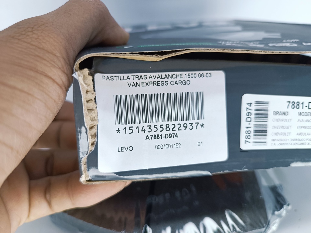 PASTILLA TRAS AVALANCHE 1500 06-03 VAN EXPRESS CARGO - Vista 4