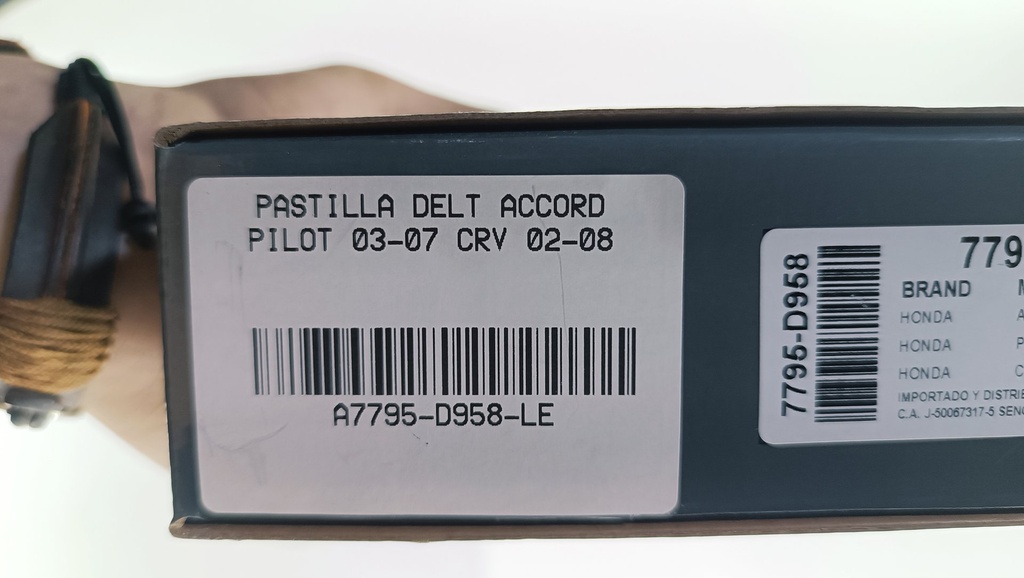 PASTILLA DELT ACCORD PILOT 03-07 CRV 02-08 - Vista 4