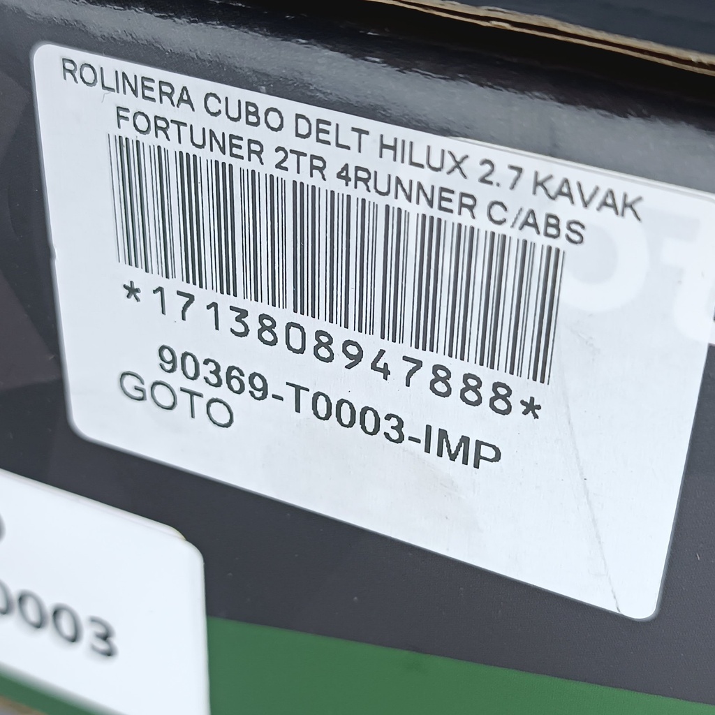 ROLINERA CUBO DELT HILUX 2.7 KAVAK FORTUNER 2TR 4RUNNER C/ABS - Vista 5