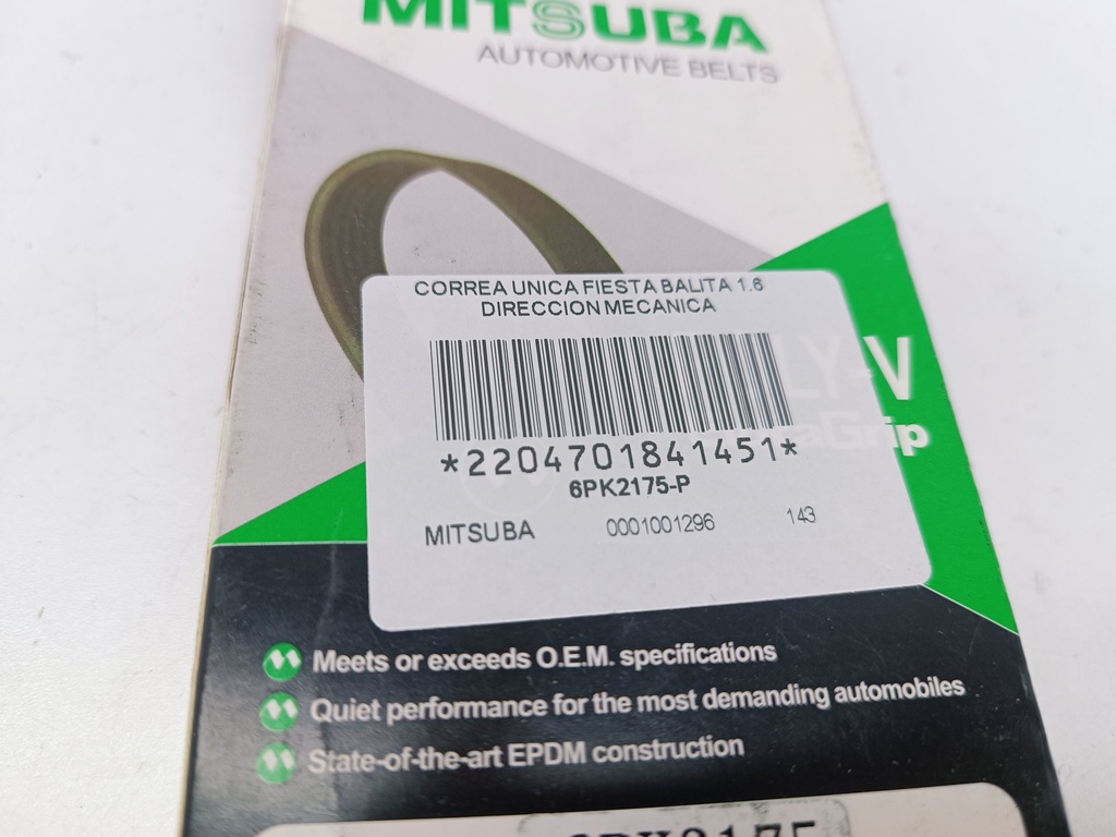 CORREA UNICA FIESTA BALITA 1.6 DIRECCION MECANICA - Vista 3