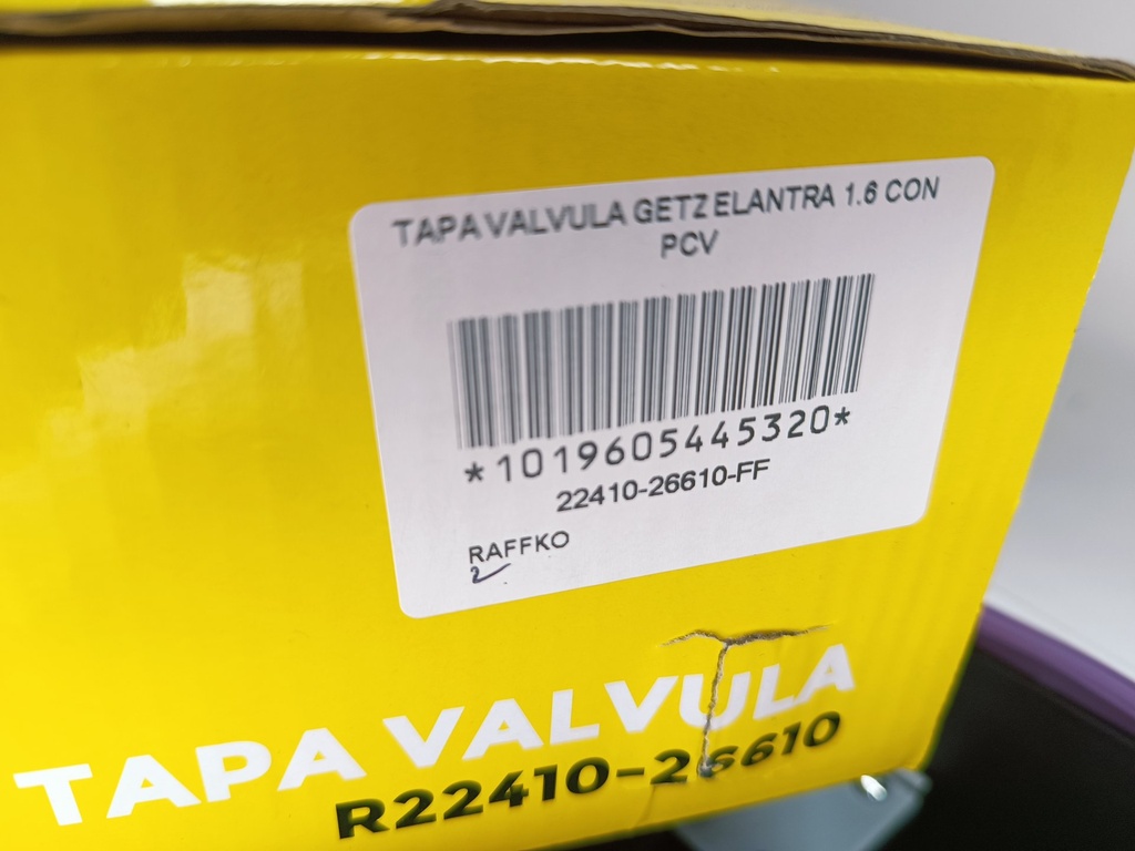 TAPA VALVULA GETZ ELANTRA 1.6 CON PCV - Vista 5