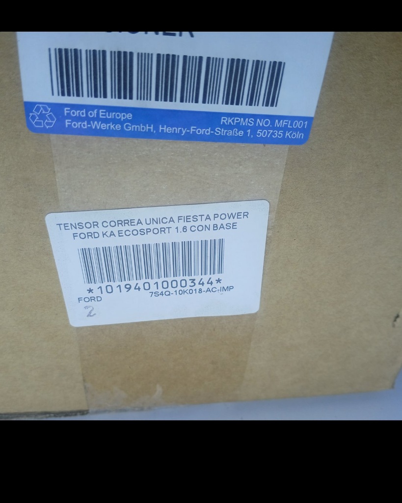 TENSOR CORREA UNICA FIESTA POWER FORD KA ECOSPORT 1.6 CON BASE - Vista 6