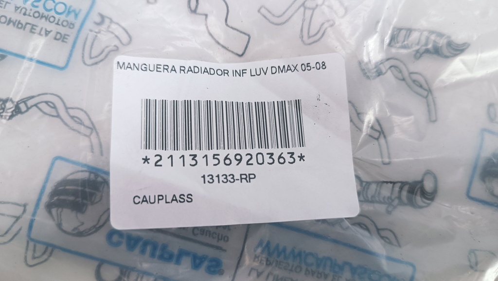 MANGUERA RADIADOR INF LUV DMAX 05-08 - Vista 5