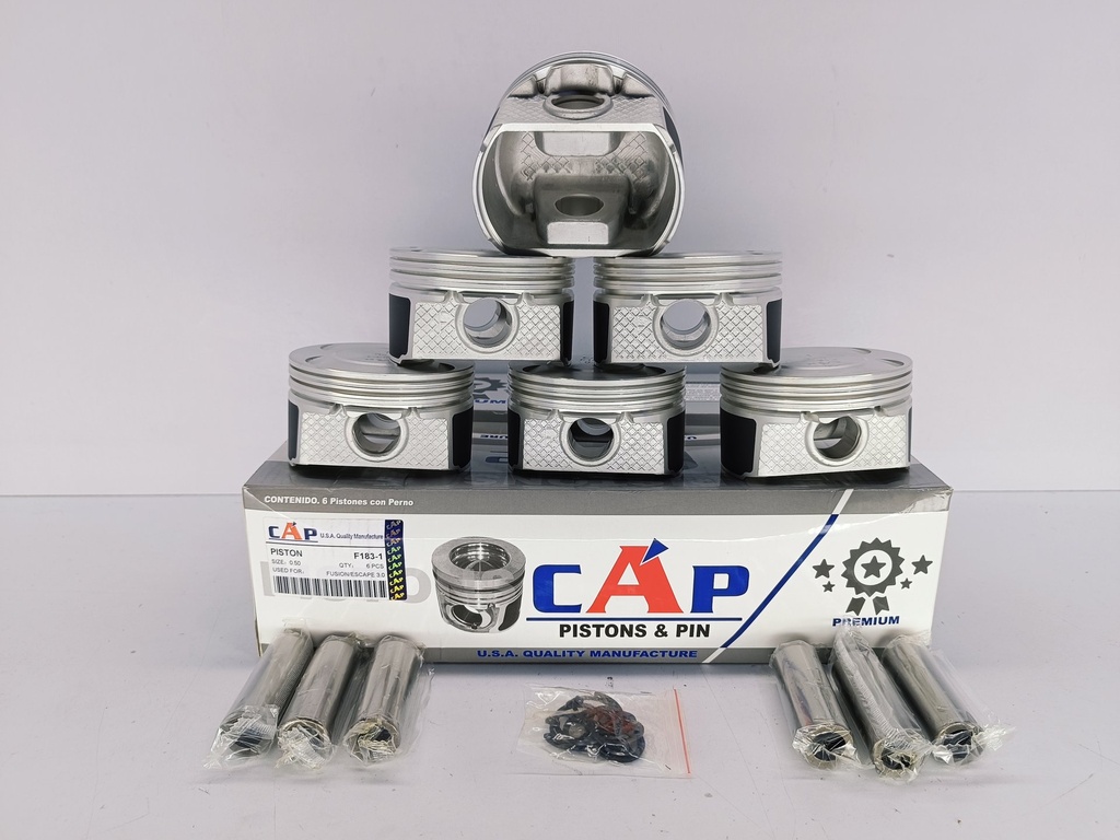 PISTON FUSION ESCAPE 3.0 (020) 1.2X1.5X2.5 89MM - Vista 1