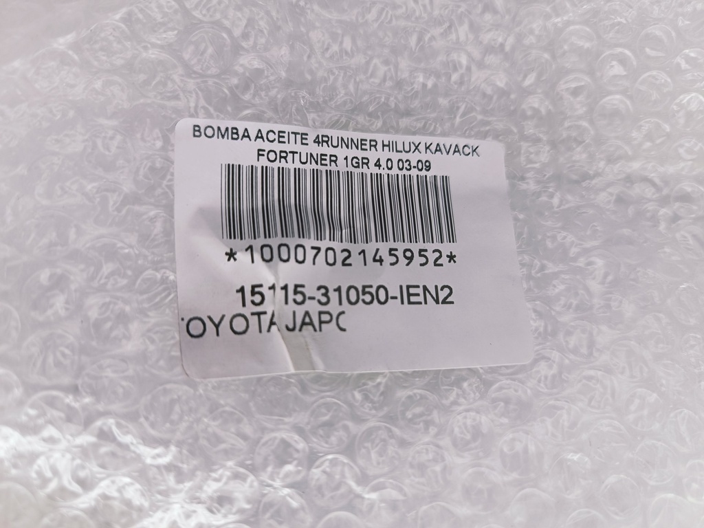 BOMBA ACEITE 4RUNNER HILUX KAVACK FORTUNER 1GR 4.0 03-09 (TAPA) - Vista 3