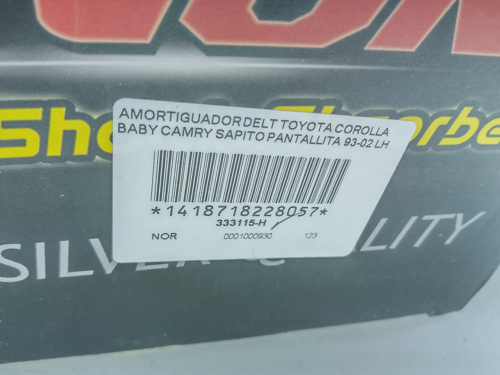 AMORTIGUADOR DELT TOYOTA COROLLA BABY CAMRY SAPITO PANTALLITA 93-02 LH - Vista 4