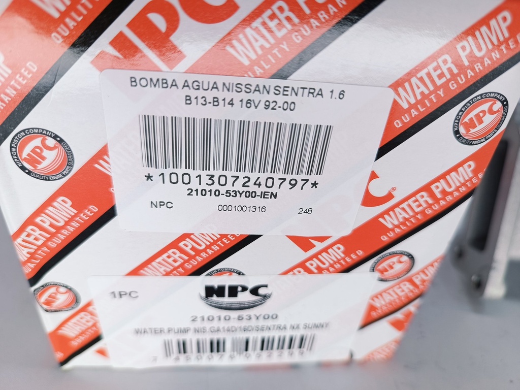 BOMBA AGUA NISSAN SENTRA 1.6 B13-B14 16V 92-00 - Vista 4