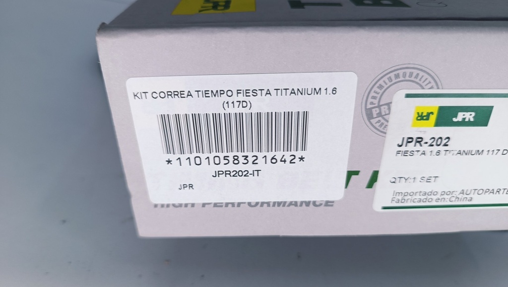 KIT CORREA TIEMPO FIESTA TITANIUM 1.6 (117D) - Vista 6