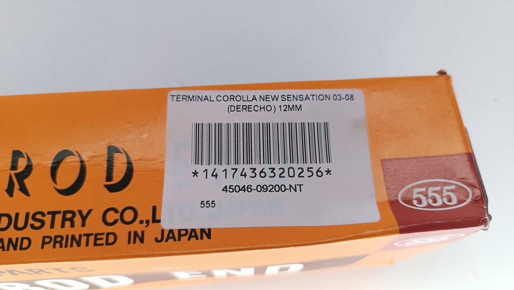 TERMINAL COROLLA NEW SENSATION 03-08 (DERECHO) 14MM - Vista 3