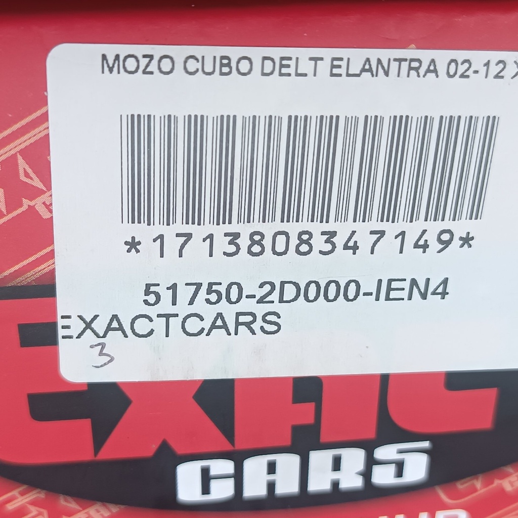 MOZO CUBO DELT ELANTRA 02-12 XD - Vista 9