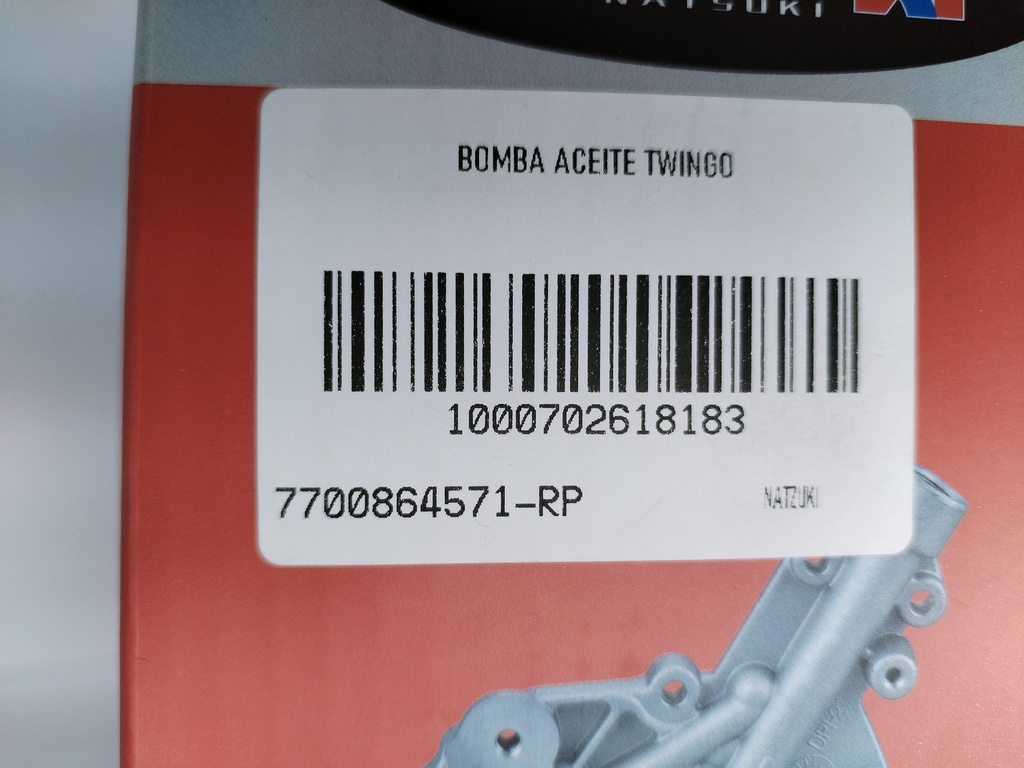 BOMBA ACEITE TWINGO 8V - Vista 8