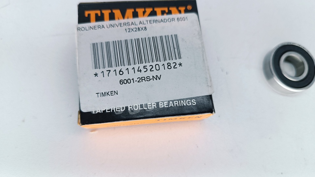 ROLINERA UNIVERSAL ALTERNADOR 6001 12X28X8 - Vista 5