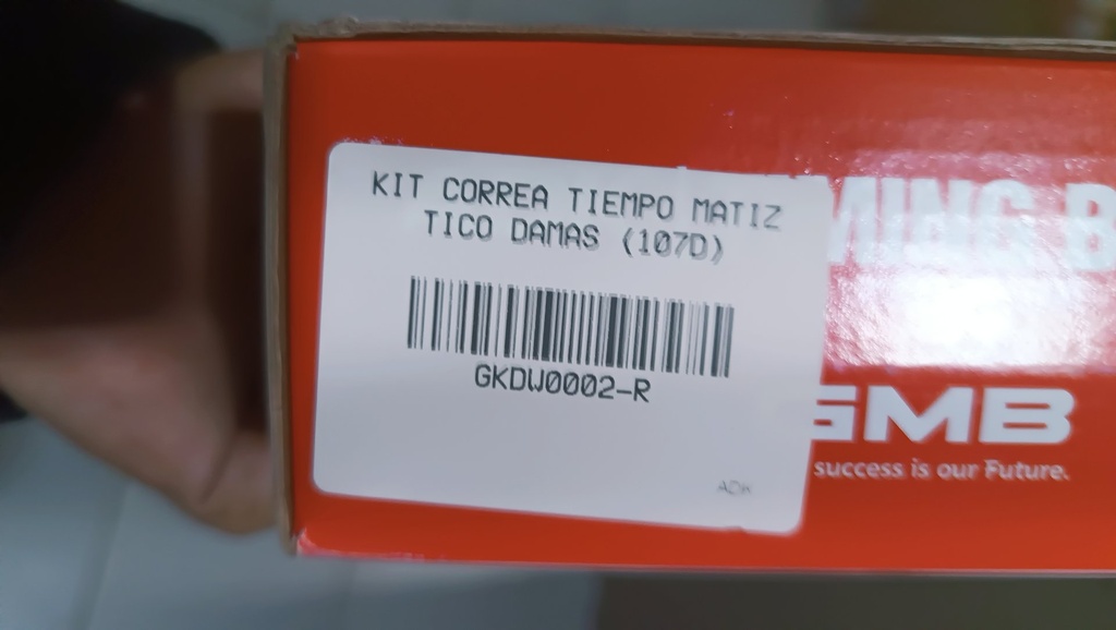 KIT CORREA TIEMPO MATIZ TICO DAMAS (107D) - Vista 6