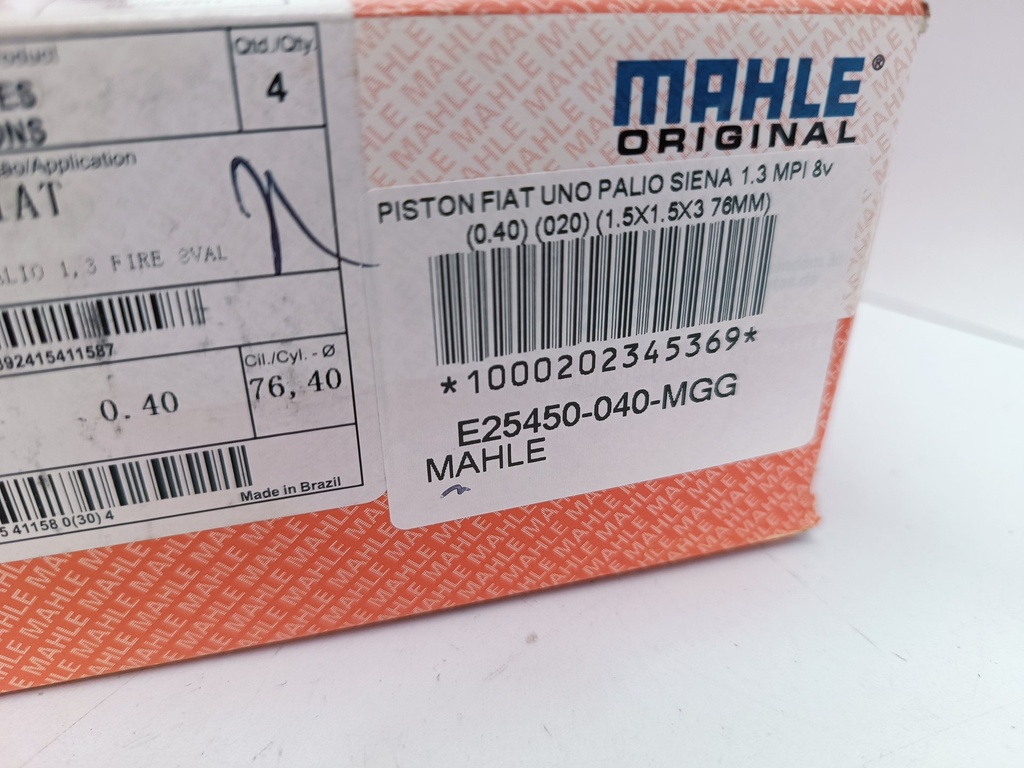 PISTON FIAT UNO PALIO SIENA 1.3 MPI 8v (0.80) (040) (1.5X1.5X3 76MM) - Vista 3