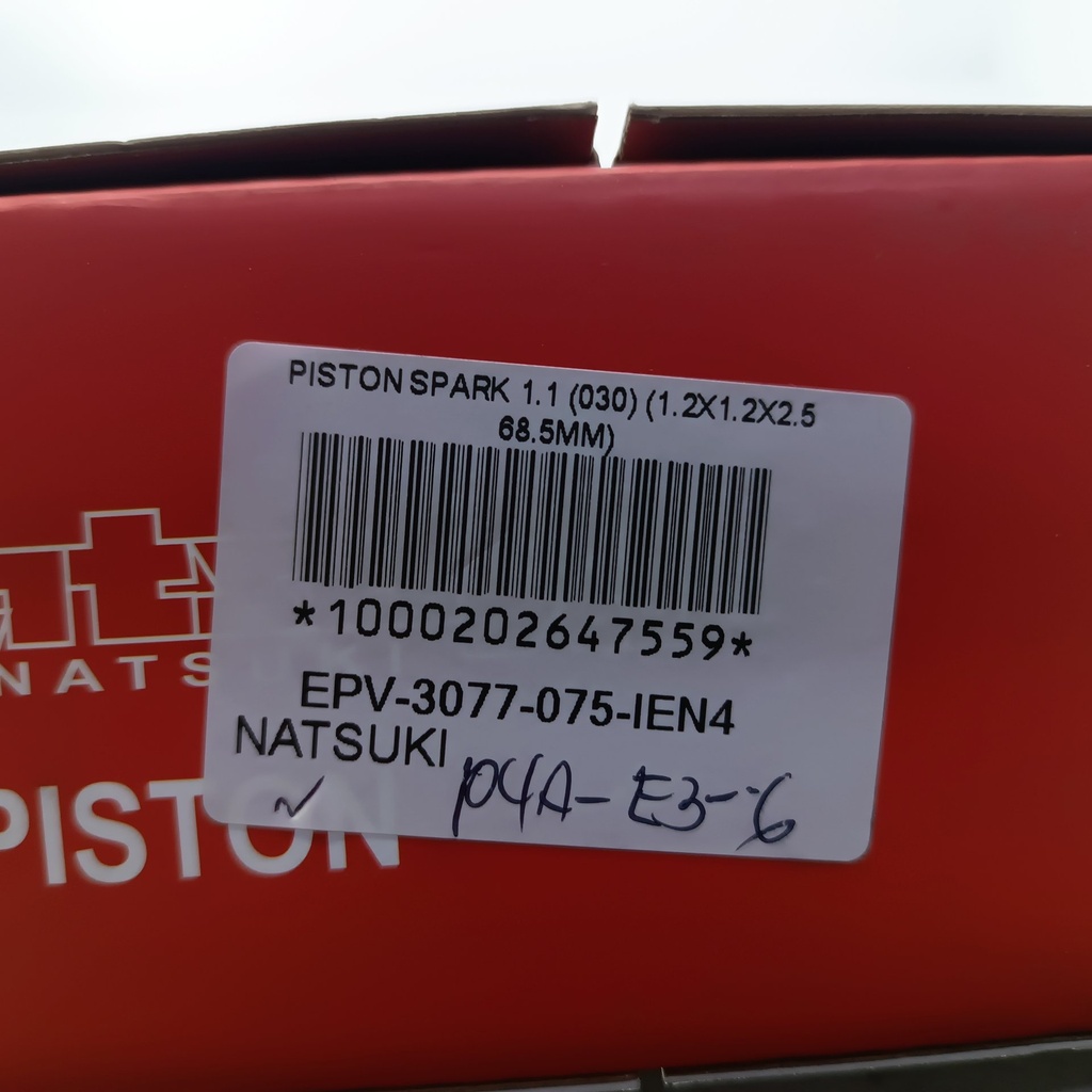 PISTON SPARK 1.1 (030) (1.2X1.2X2.5 68.5MM) - Vista 5