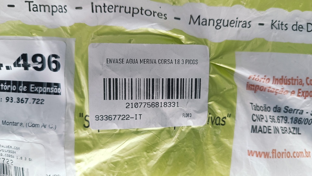 ENVASE AGUA MERIVA CORSA 1.8 3 PICOS - Vista 5
