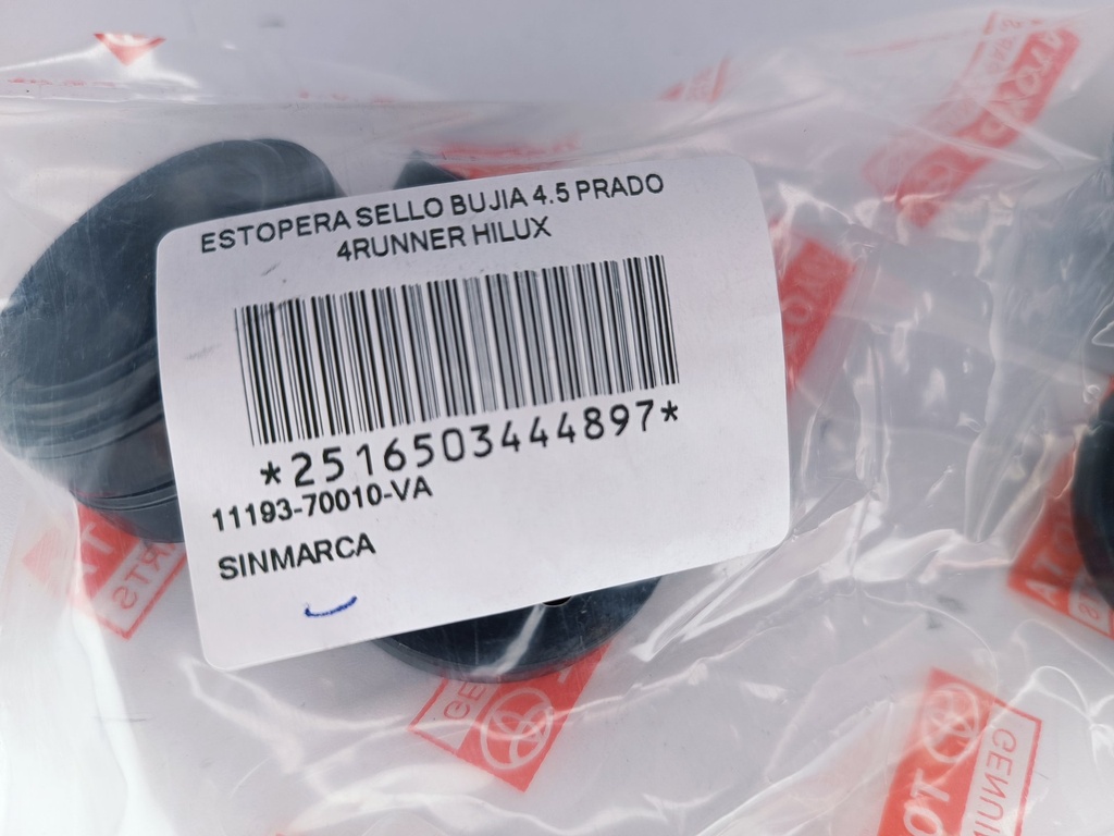 ESTOPERA SELLO BUJIA 4.5 PRADO 4RUNNER HILUX - Vista 2