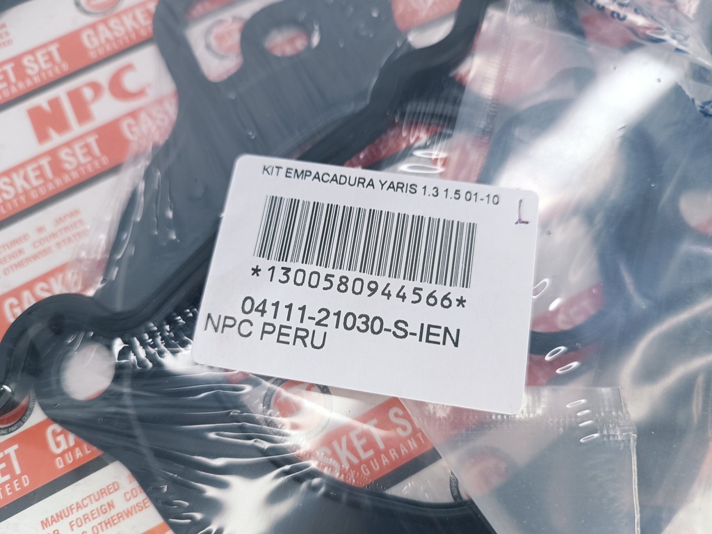 KIT EMPACADURA YARIS 1.3 1.5 01-10 (METAL) - Vista 2