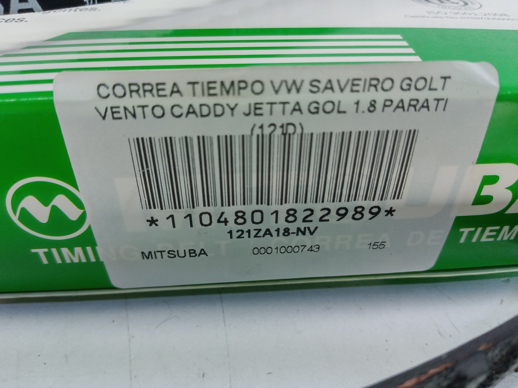 CORREA TIEMPO VW SAVEIRO GOLT VENTO CADDY JETTA GOL 1.8 PARATI (121D) - Vista 8