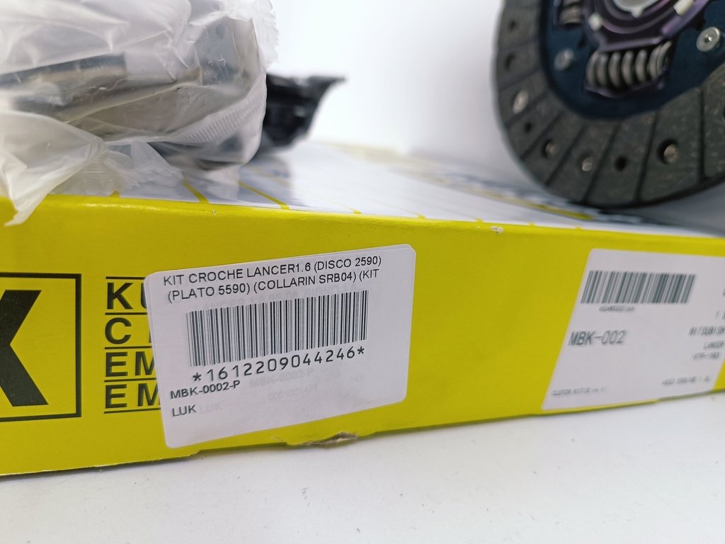 KIT CROCHE LANCER 1.6 (DISCO 2590) (PLATO 5590) (COLLARIN SRB04) (KIT K5590P) - Vista 4