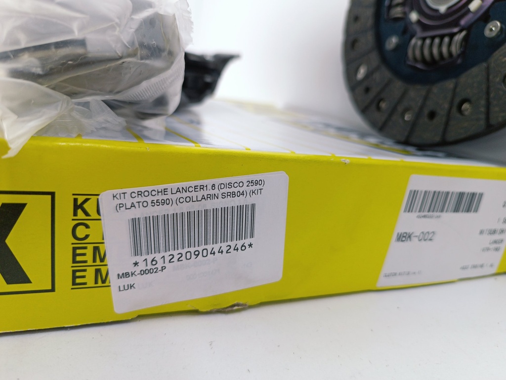 KIT CROCHE LANCER 1.6 (DISCO 2590) (PLATO 5590) (COLLARIN SRB04) (KIT K5590P) - Vista 5