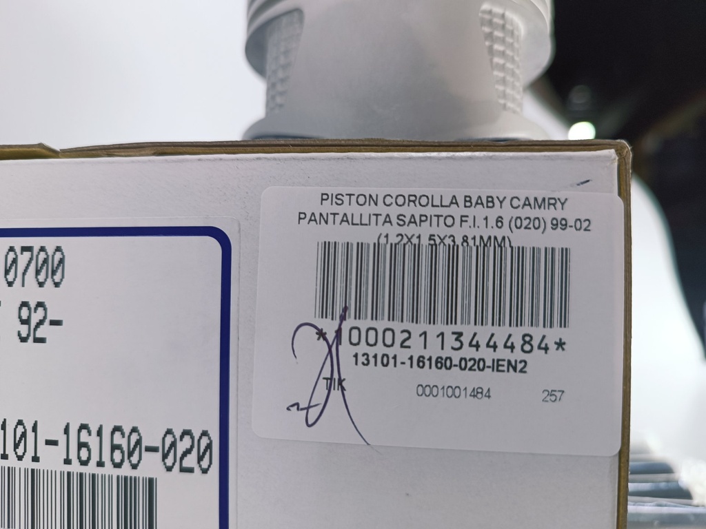 PISTON COROLLA BABY CAMRY PANTALLITA SAPITO F.I.1.6 (020) 99-02 (1.2X1.5X3 81MM) - Vista 4