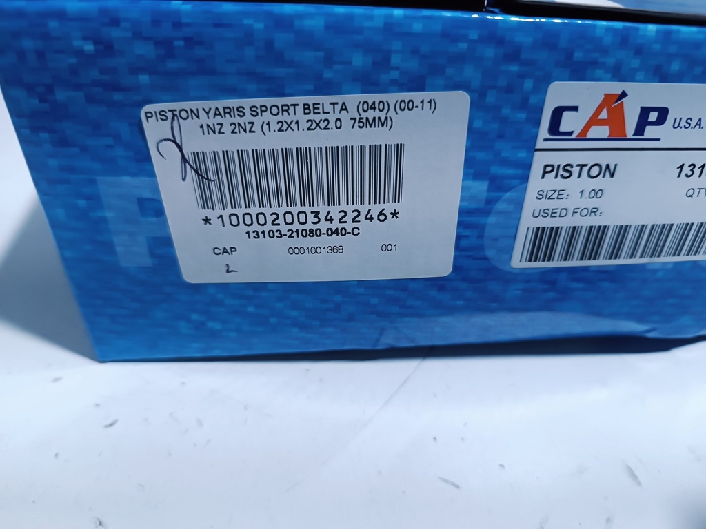 PISTON YARIS SPORT BELTA (040) (00-11) 1NZ 2NZ (1.2X1.2X2.0 75MM) - Vista 5