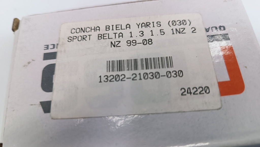 CONCHA BIELA YARIS (030) SPORT BELTA 1.3 1.5 1NZ 2 NZ 99-08 CON CUÑA - Vista 5