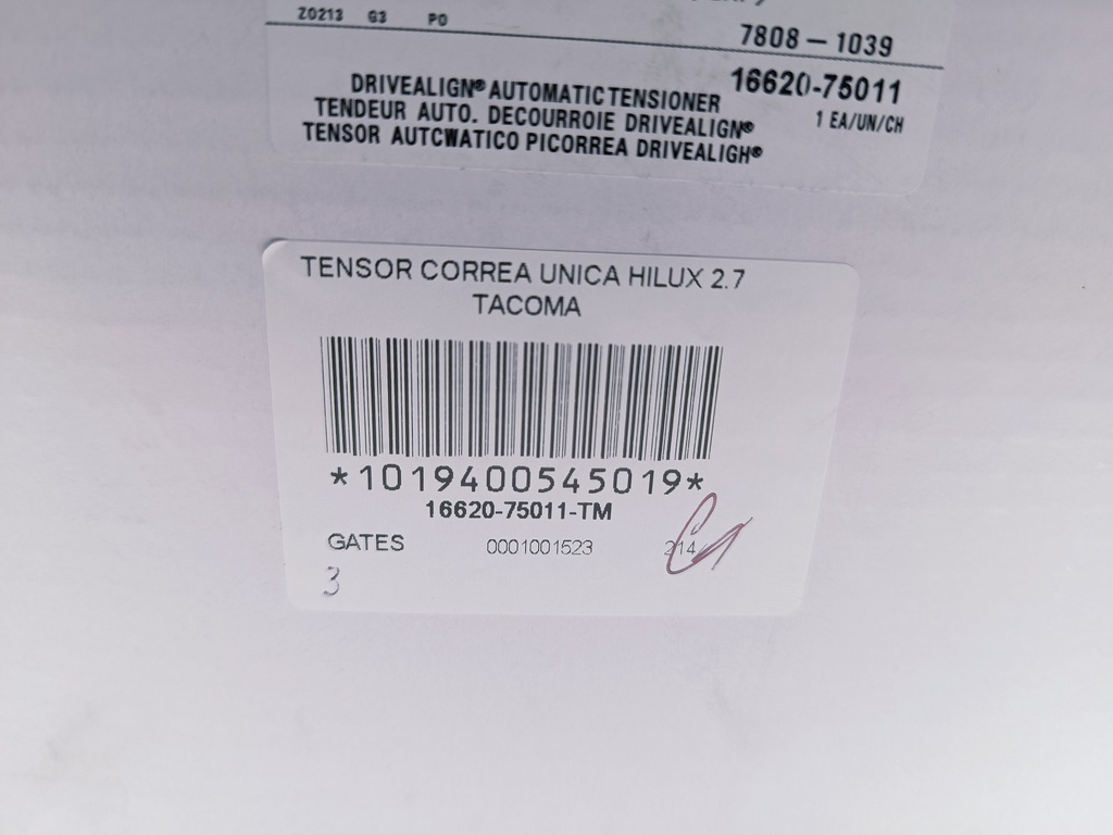 TENSOR CORREA UNICA HILUX 2.7 TACOMA - Vista 5