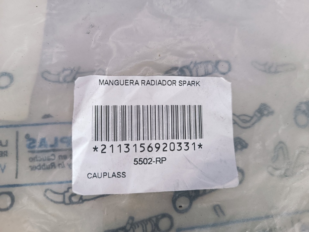 MANGUERA RETORNO ENVASE DE AGUA SPARK 1.1 04-07 - Vista 4