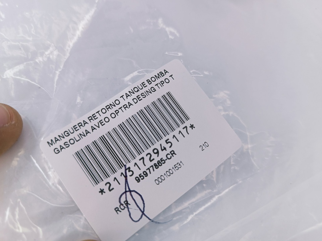MANGUERA RETORNO TANQUE BOMBA GASOLINA AVEO OPTRA DESING TIPO T - Vista 7