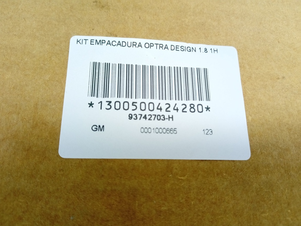 KIT EMPACADURA OPTRA DESIGN 1.8 1H - Vista 9