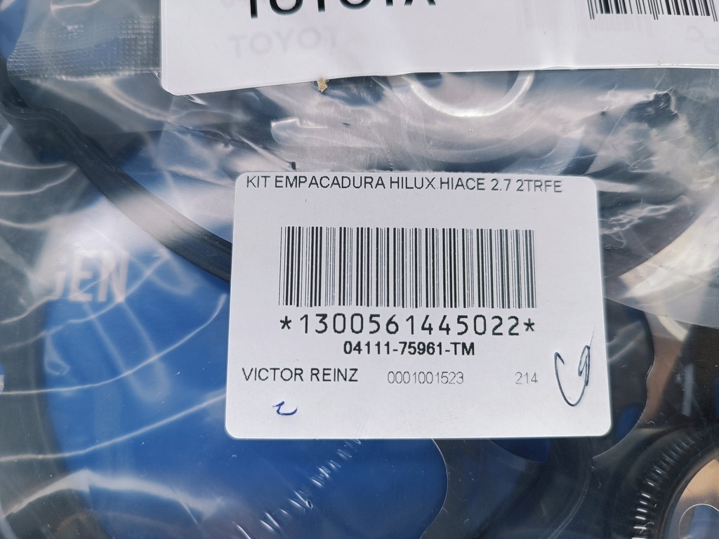 KIT EMPACADURA HILUX HIACE 2.7 2TRFE - Vista 3