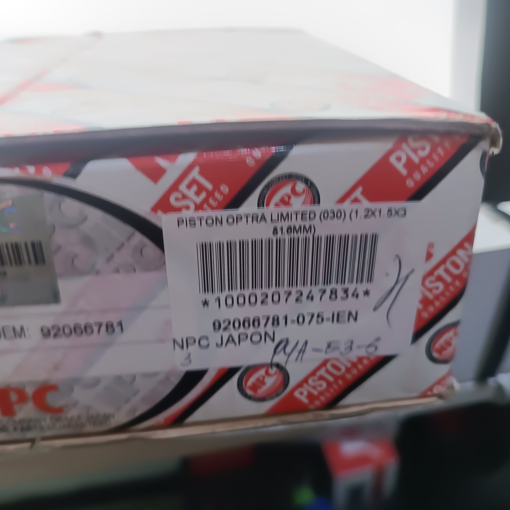 PISTON OPTRA LIMITED (030) (1.2X1.5X3 81.6MM) - Vista 6