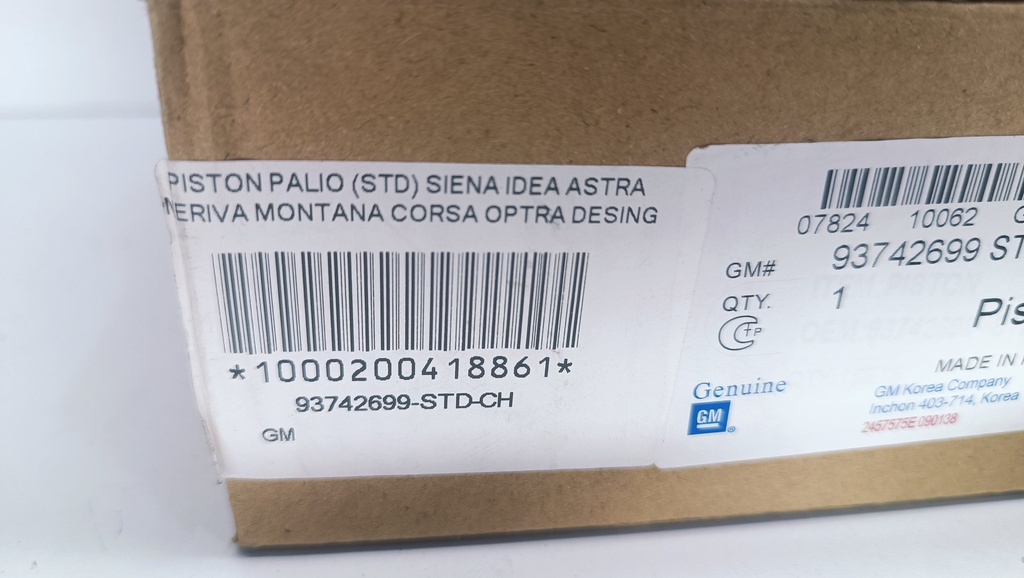PISTON (STD) ASTRA OPTRA DESING ADVANCE 1.8 (1.2X1.2X2MM 80.5MM) - Vista 4