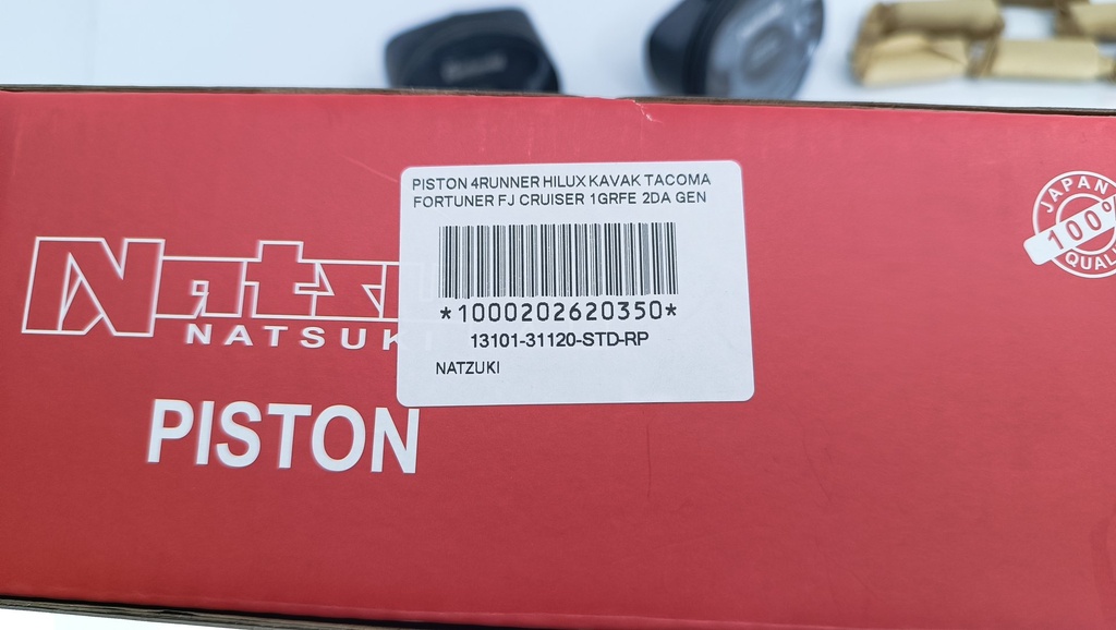PISTON 4RUNNER HILUX KAVAK TACOMA FORTUNER FJ CRUISER 1GRFE 2DA GEN (STD) (1.2X1.2X2 94MM) - Vista 3