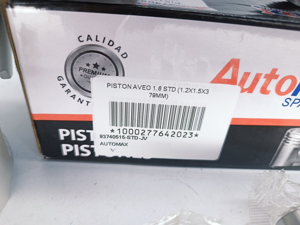 PISTON AVEO NUBIRA LANO 1.6 (STD) (1.2X1.5X3 79MM) - Vista 4