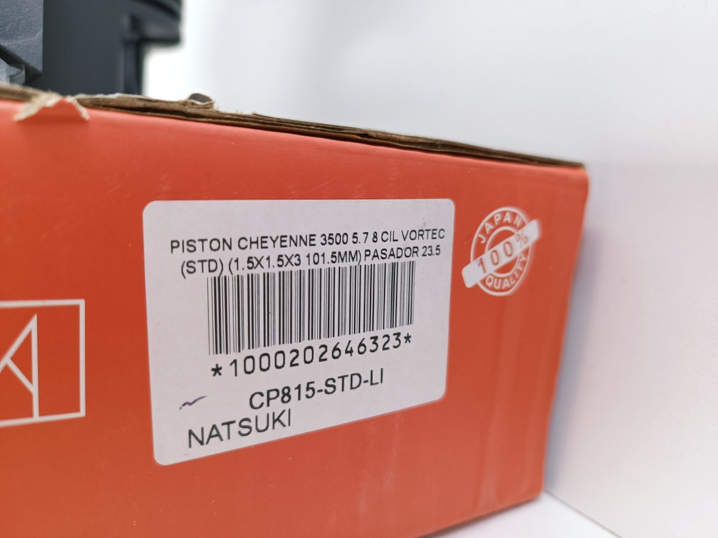PISTON CHEYENNE 3500 5.7 8 CIL VORTEC (STD) (1.5X1.5X3 101.5MM) PASADOR 23.5 - Vista 4