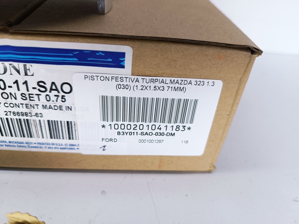 PISTON FESTIVA TURPIAL MAZDA 323 1.3 (030) (1.2X1.5X3 71MM) - Vista 3