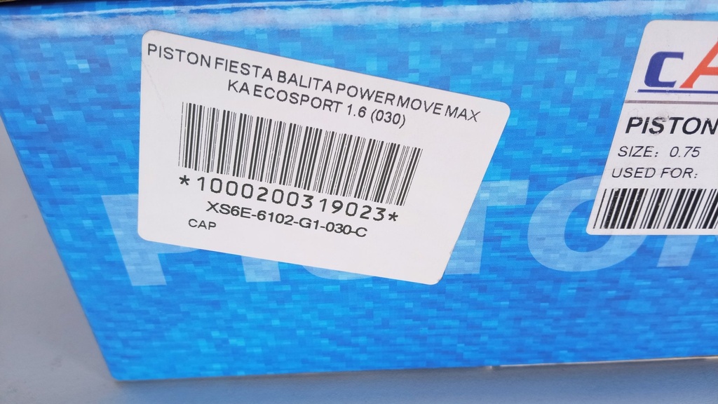 PISTON FIESTA BALITA POWER MOVE MAX KA ECOSPORT 1.6 (030) (1.2X1.5X2 82MM) - Vista 8