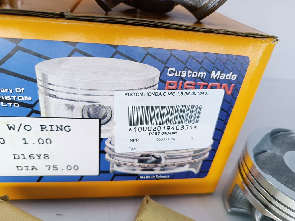 PISTON HONDA CIVIC 1.6 96-00 (STD) (1X1.2X2.8 75MM) - Vista 5