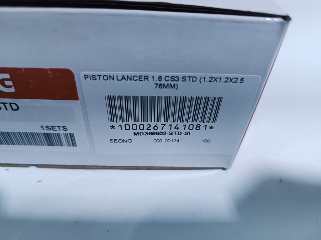 PISTON LANCER 1.6 CS3 STD (1.2X1.2X2.5 76MM) - Vista 3